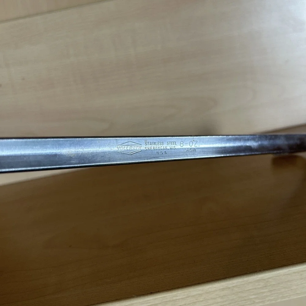 Vtg Vollrath Stainless Steel Ladle Sheboygan Wisconsin, 3 1/2 Oz, 14